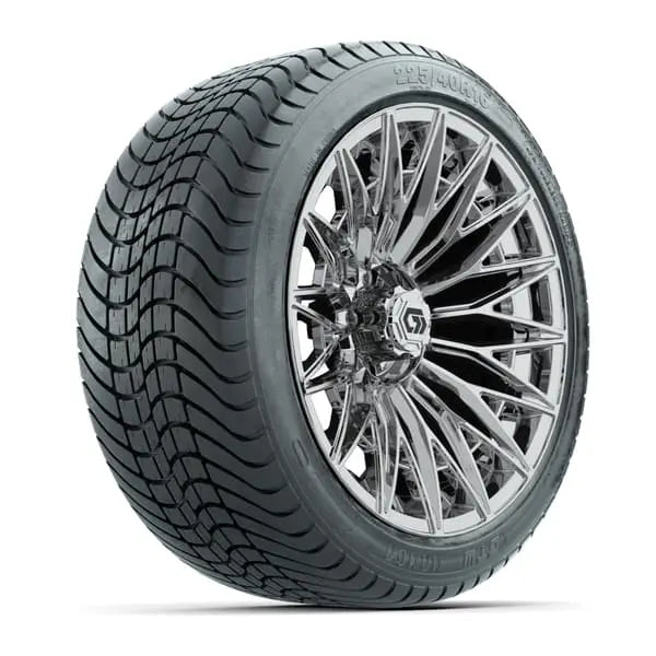 16" GTW Blur Chrome Wheels with 225/40-R16 Mamba Street Tires