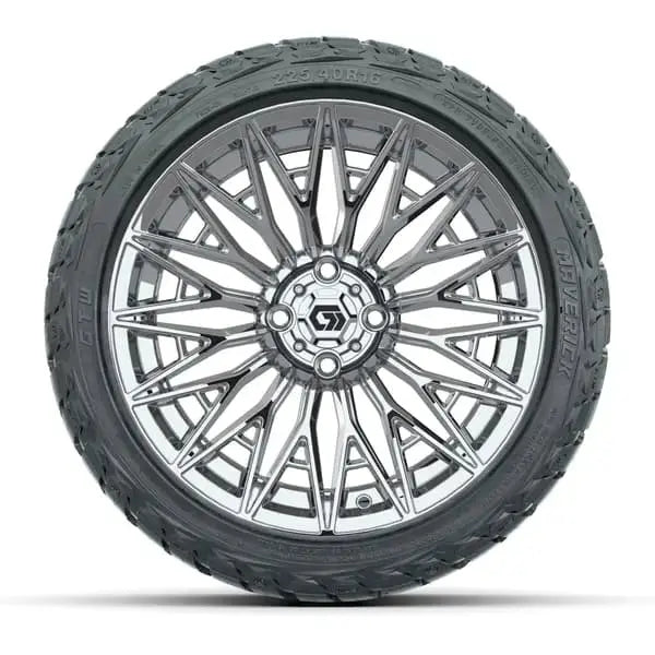 16" GTW Blur Chrome Wheels with 225/40-R16 Maverick Radial AT Tires GTW