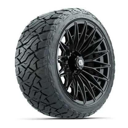 16" GTW Blur Gloss Black Wheels with 225/40-R16 Maverick Radial AT Tires