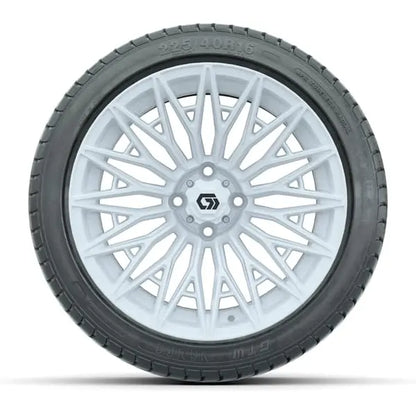 16" GTW Blur Gloss White Wheels with 225/40-R16 Mamba Street Tires