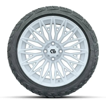 16" GTW Blur Gloss White Wheels with 225/40-R16 Maverick Radial AT Tires
