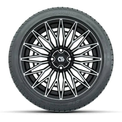 16" GTW Blur Black/Machined Wheels with 225/40-R16 Mamba Street Tires