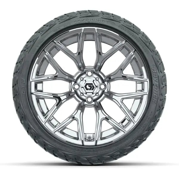 16" GTW Monaco Chrome Wheels with 225/40-R16 Maverick Radial AT Tires