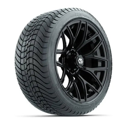 16" GTW Monaco Gloss Black Wheels with 225/40-R16 Mamba Street Tires
