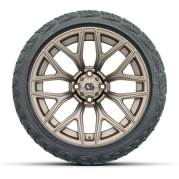 16" GTW Monaco Matte Bronze Wheels with 225/40-R16 Maverick Radial AT Tires