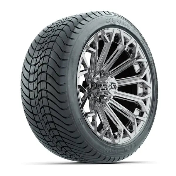 16" GTW Phantom Chrome Wheels with 225/40-R16 Mamba Street Tires