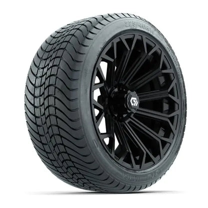 16" GTW Phantom Gloss Black Wheels with 225/40-R16 Mamba Street Tires