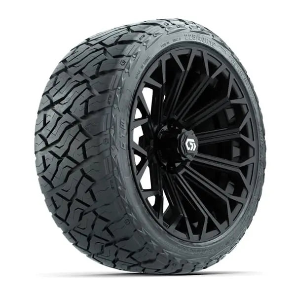 16" GTW Phantom Gloss Black Wheels with 225/40-R16 Maverick Radial AT Tires