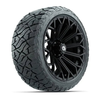 16" GTW Phantom Gloss Black Wheels with 225/40-R16 Maverick Radial AT Tires