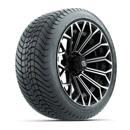 16" GTW Phantom Black/Machined Wheels with 225/40-R16 Mamba Street Tires
