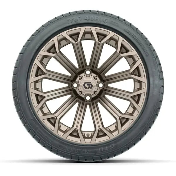 16" GTW Phantom Matte Bronze Wheels with 225/40-R16 Mamba Street Tires