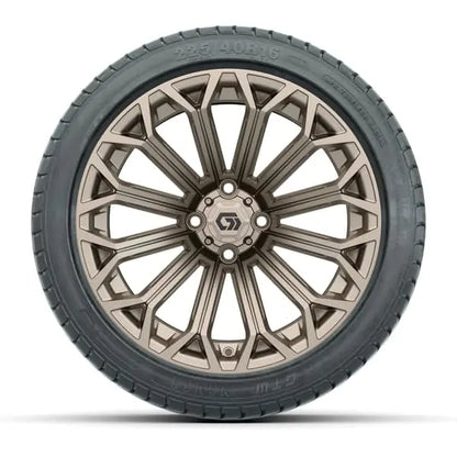 16" GTW Phantom Matte Bronze Wheels with 225/40-R16 Mamba Street Tires
