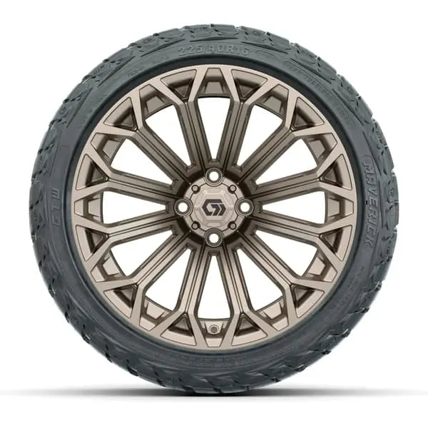 16" GTW Phantom Matte Bronze Wheels with 225/40-R16 Maverick Radial AT Tires