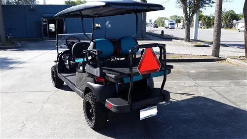 2017 Street Legal Gas Black Alpha 6 Passenger Club Car Golf Cart