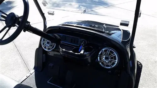 2017 Street Legal Gas Black Alpha 6 Passenger Club Car Golf Cart