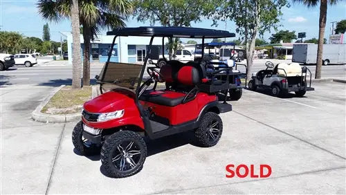 2018 Ruby Red Phoenix Club Car Precedent Golf Cart