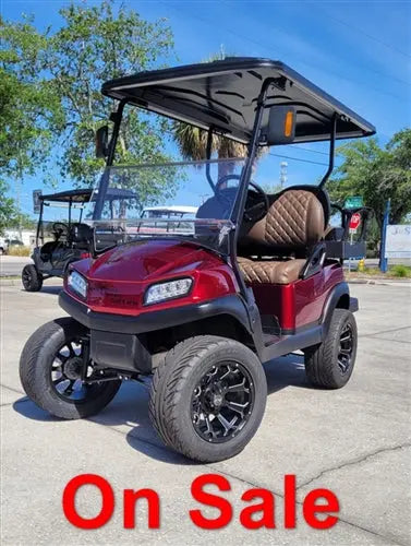 2020 Candy Apple Red Club Car Tempo Golf Cart ECCGC My Store