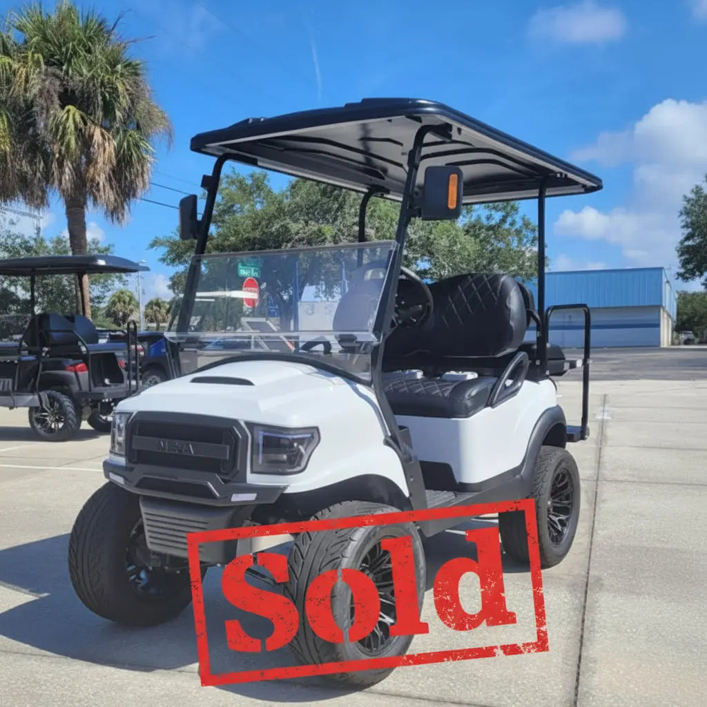 2021 Pearl White Alpha Club Car Golf Cart ECCGC My Store