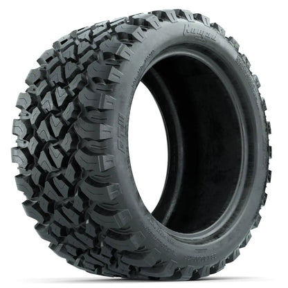 14" GTW Spyder Matte Grey & Black Wheels with Lifted Golf Cart Tire