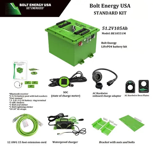 Bolt Energy 48 volt 105Ah "Mini" Golf Cart Lithium Battery Bolt