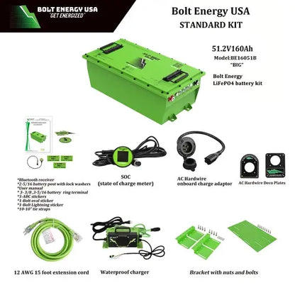 Bolt Energy 48 volt 160Ah "Big" Golf Cart Lithium Battery Bolt