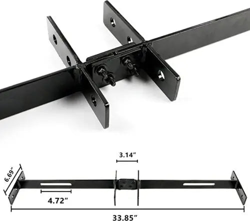 Universal Retractable 4 Seat Belt & Mounting Bar Kit Red Hawk