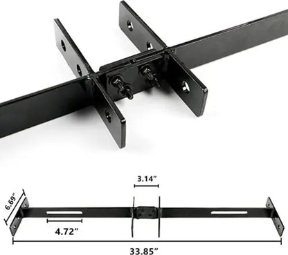 Universal Retractable 4 Seat Belt & Mounting Bar Kit Red Hawk
