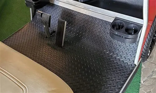 Club Car DS Diamond Design Rubber Floor Mat Custom