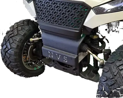 Navitas Cherry Metallic Lifted Aluminum Chassis Electric Golf Cart