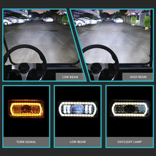Nokins Club Car DS Deluxe Street Legal Light Kit Nokins