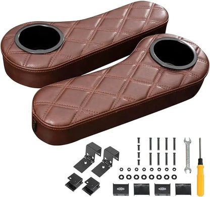 Foldable Flip Clamp On Armrest with Cup Holders Miscellaneous