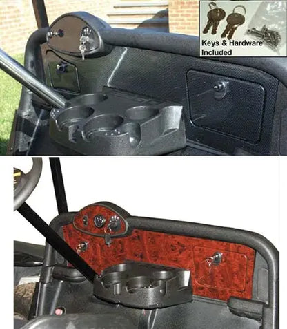 EZGO RXV Dash Cover with Locking Glove Box Red Hawk