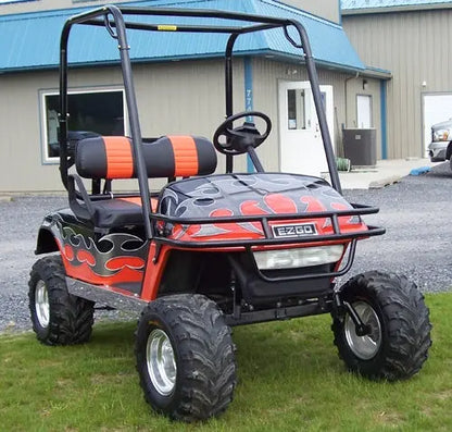 Jakes Black Steel Brush Guard EZGO TXT Jake's