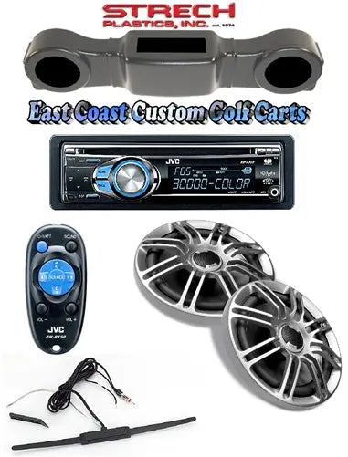 EZGO TXT Black Overhead Radio Console Strech