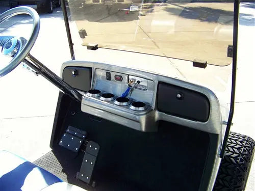 EZGO TXT Electric Blue & Silver Tribal Axe Golf Cart ECCGC My Store