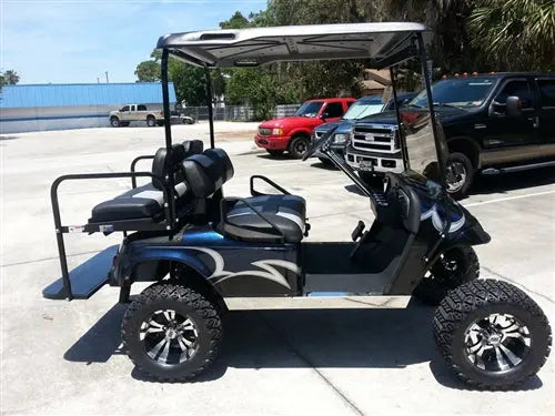 EZGO TXT Gas Blue Marble Textured Custom Paint Golf Cart ECCGC My Store