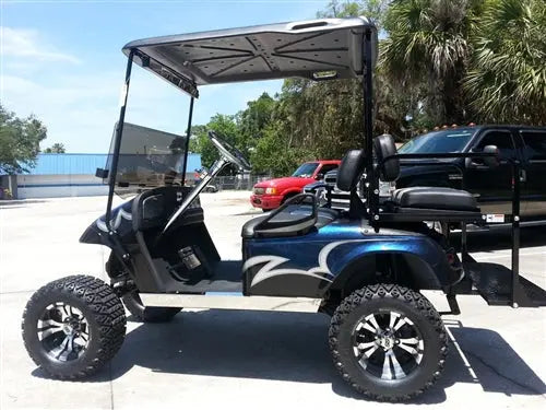 EZGO TXT Gas Blue Marble Textured Custom Paint Golf Cart ECCGC My Store