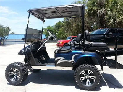 EZGO TXT Gas Blue Marble Textured Custom Paint Golf Cart ECCGC My Store
