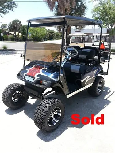 EZGO TXT Gas Blue Marble Textured Custom Paint Golf Cart ECCGC My Store