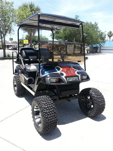 EZGO TXT Gas Blue Marble Textured Custom Paint Golf Cart ECCGC My Store