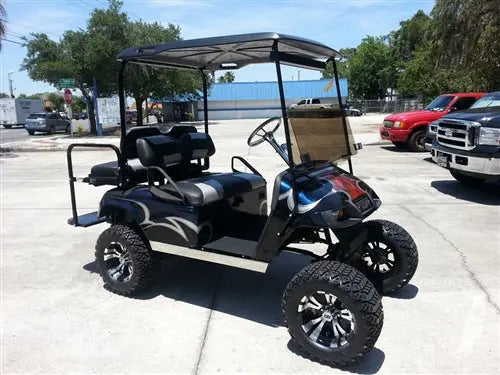 EZGO TXT Gas Blue Marble Textured Custom Paint Golf Cart ECCGC My Store