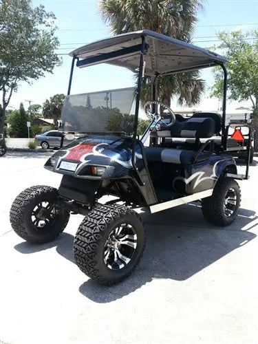 EZGO TXT Gas Blue Marble Textured Custom Paint Golf Cart ECCGC My Store