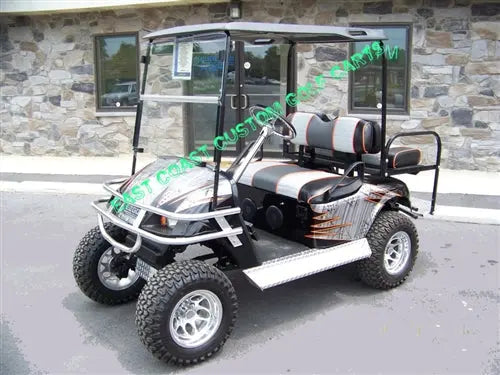 EZGO RXV-TXT Clear Fold Down Windshield Nivel