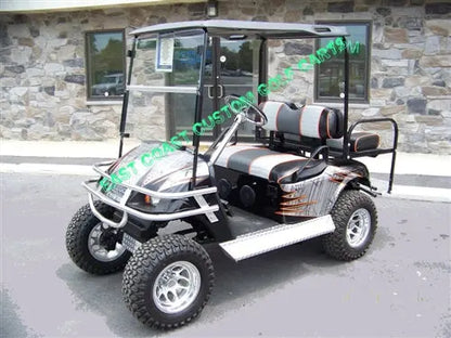 EZGO RXV-TXT Clear Fold Down Windshield Nivel