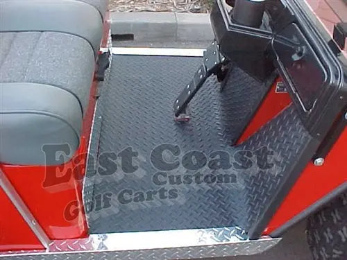 EZGO 88-93 Marathon Diamond Design Rubber Floor Mat Custom