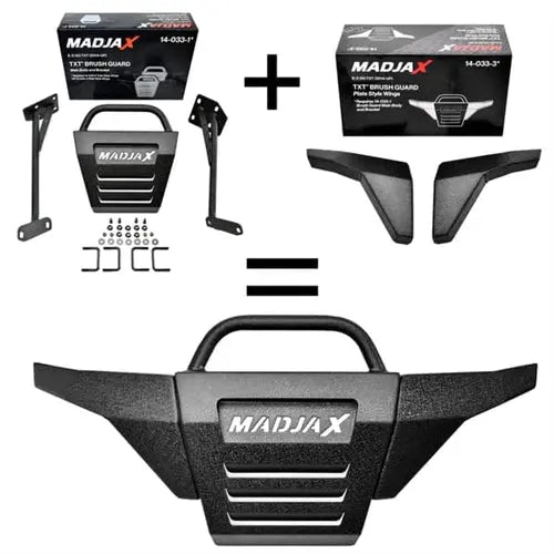 MadJax Plate Wing Style Brush Guard for EZGO TXT MadJax