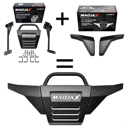 MadJax Plate Wing Style Brush Guard for EZGO TXT MadJax