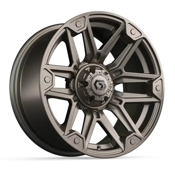 14" GTW Graffiti Satin Bronze Wheels with Low Profile Golf Cart Tire
