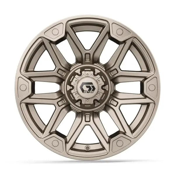 14" GTW Graffiti Satin Bronze Wheels with Low Profile Golf Cart Tire