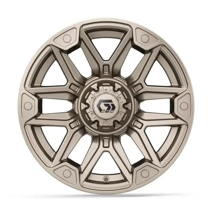 14" GTW Graffiti Satin Bronze Wheels with Low Profile Golf Cart Tire